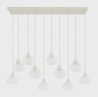 Light & Living Hanglamp 'Bisho' 10-lamps, kleur Crème