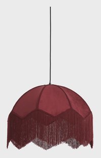 Light & Living Hanglamp 'Malacia' Velvet, 60cm, kleur Bordeaux