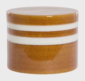 Light & Living Bijzettafel 'Mooca' Keramiek, 42cm, kleur Cognac