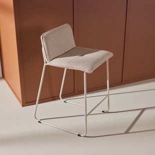 Nohr Barkruk 'Sheridan' Bouclé, kleur Beige (zithoogte 65cm)