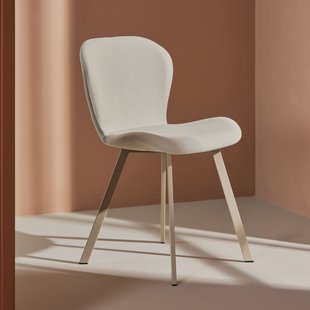 Nohr Eetkamerstoel 'Corion' Linnenlook, kleur Beige