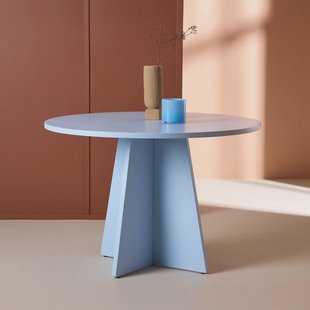 Nohr Ronde Eettafel 'Cynthiaann' MDF, 110cm, kleur Blauw