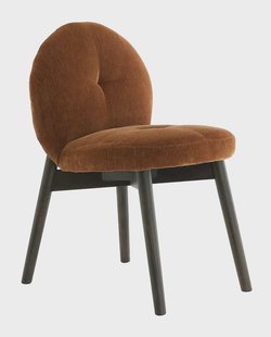 Light & Living Eetkamerstoel 'Sinosa' Velvet, kleur Bruin