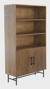 Light & Living Opbergkast 'Dubaku' Mangohout, 180 x 100cm, kleur Donkerbruin