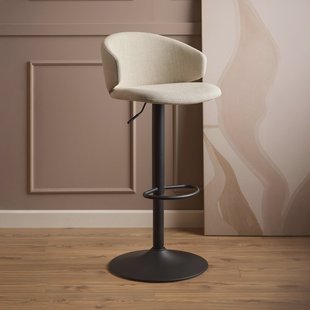 Bendt Verstelbare Barkruk 'Larue' kleur Beige (zithoogte 61-82cm)