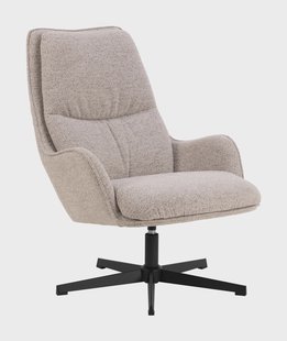 Bendt Draaifauteuil 'Damiano' Bouclé, kleur Beige