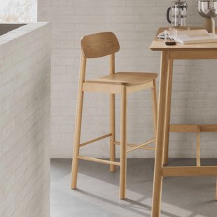 Bendt Barkruk 'Vernard' Eiken (zithoogte 74cm)