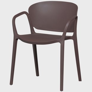 WOOOD Tuinstoel 'Bent' Kunststof, kleur Paars/Bruin