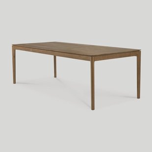 Ethnicraft Eettafel 'Bok' Ruw Teakhout, 180 x 90cm