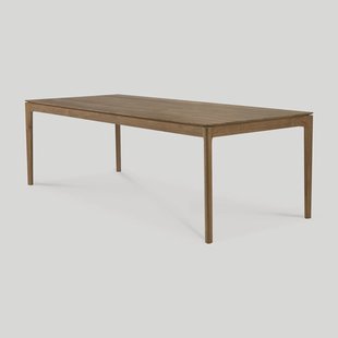 Ethnicraft Eettafel 'Bok' Ruw Teakhout, 220 x 95cm