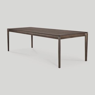 Ethnicraft Eettafel 'Bok' Gevernist Eikenhout, 200 x 95cm, kleur Bruin