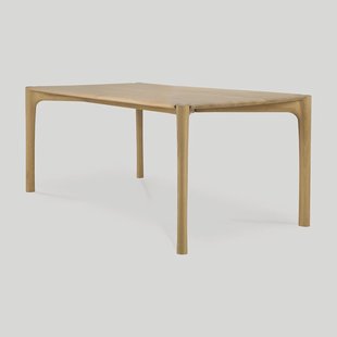 Ethnicraft Eettafel 'PI' Geolied Eikenhout, 200 x 95cm