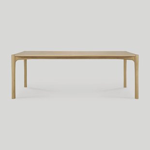 Ethnicraft Eettafel 'PI' Geolied Eikenhout, 220 x 95cm