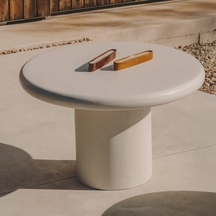 Kave Home Ronde Bistrotafel 'Addaia' Cement, 90cm