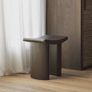 Ethnicraft Krukje 'Roller Max' Gevernist Mahoniehout, kleur Donkerbruin