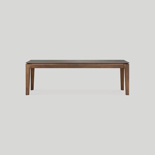 Ethnicraft Eetkamerbank 'Bok' Gevernist Teakhout, 146cm, kleur Bruin