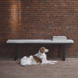 Ethnicraft Eetkamerbank 'Stability' Bouclé, 166cm