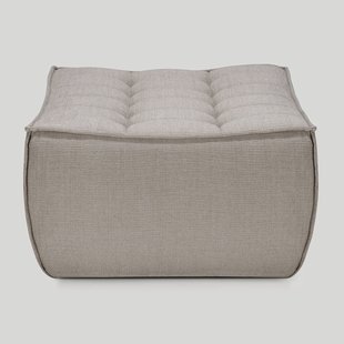 Ethnicraft Hocker 'N701' Eco, 70 x 70 cm, kleur Ecru