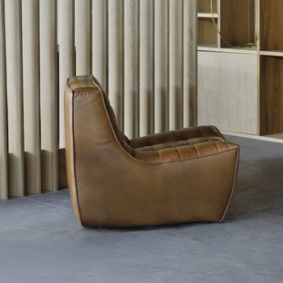 Ethnicraft Modulaire Bank 'N701' Leder, 1-zits, kleur Old Saddle