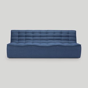 Ethnicraft Modulaire Bank 'N701' 3-zits, kleur Blauw
