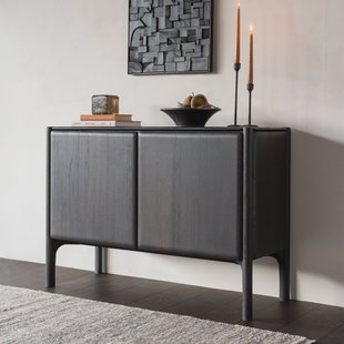 Ethnicraft Dressoir 'PI' Gevernist Teakhout, 119cm, kleur Donkerbruin