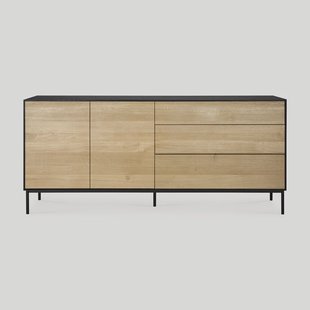 Ethnicraft Dressoir 'Blackbird' Gevernist Eikenhout, 180cm
