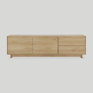 Ethnicraft TV-meubel 'Wave' Geolied Eikenhout, 210cm