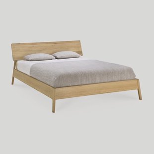 Ethnicraft Bed 'Air' Geolied Eikenhout, 160 x 200cm, kleur Naturel