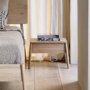Ethnicraft Nachtkastje 'Air' Geolied Eikenhout, kleur Naturel