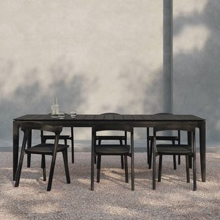 Ethnicraft Tuintafel 'Bok' Gevernist Teakhout, 200 x 100cm, kleur Zwart