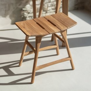 Ethnicraft Outdoor Krukje 'Osso' Teakhout, kleur Naturel