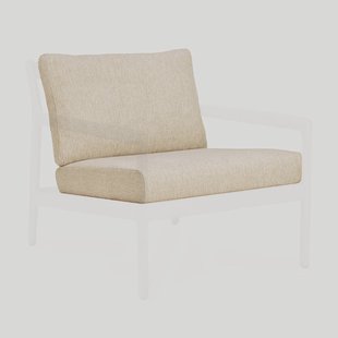 Ethnicraft Tuinkussen 'Jack' t.b.v. Outdoor Fauteuil Jack, kleur Naturel