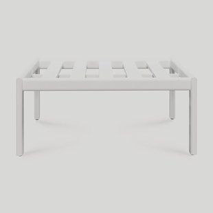 Ethnicraft Hocker 'Jack' Aluminium, kleur Wit