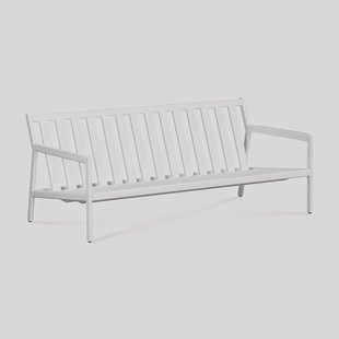 Ethnicraft 2-zits Tuinbank 'Jack' Aluminium, kleur Wit