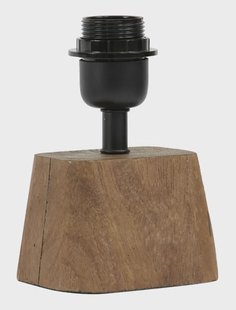 Light & Living Tafellamp 'Kardan' Mangohout, 19cm, kleur Bruin (excl. kap)