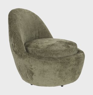 ZILT Fauteuil 'Shiketa' Chenille, kleur Groen