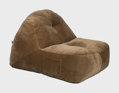 Dutchbone Zitzak 'Tombag' Velvet, kleur Cognac