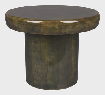 Dutchbone Ronde Bijzettafel 'Mush' Mangohout, 45cm
