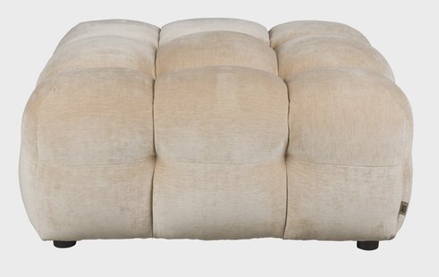 Dutchbone Hocker 'Hackman' Velvet, kleur Beige