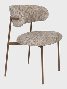 ZILT Eetkamerstoel 'Shakila' Geweven stof, kleur Meerkleurig