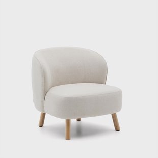 Kave Home Fauteuil 'Ulit' Chenille, kleur Beige