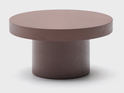 Kave Home Ronde Salontafel 'Aiguablava' Beton, 90cm, kleur Terracotta