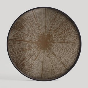 Ethnicraft Rond Dienblad 'Slice' 61cm, kleur Brons