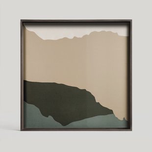 Ethnicraft Vierkant Dienblad 'Wabi Sabi' 51 x 51cm, kleur Crème