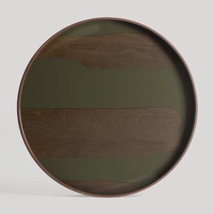 Ethnicraft Rond Dienblad 'Second Nature' 61cm, kleur Moss