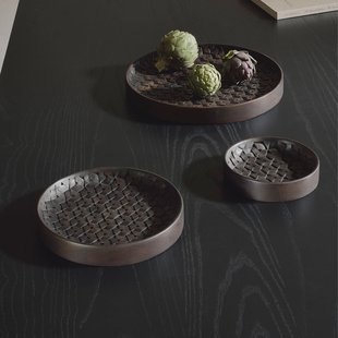 Ethnicraft Schaal 'Tampa' Mahoniehout, Set van 3 stuks