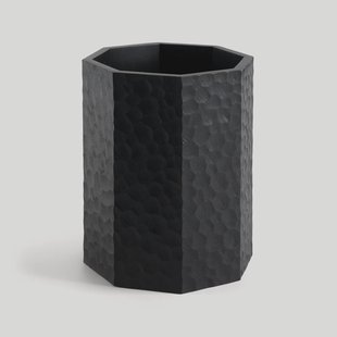 Ethnicraft Prullenbak 'Chopped' Mahoniehout, kleur Zwart