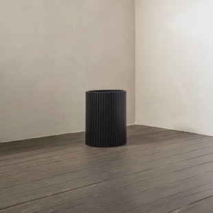 Ethnicraft Prullenbak 'Roller Max' Mahoniehout, kleur Zwart