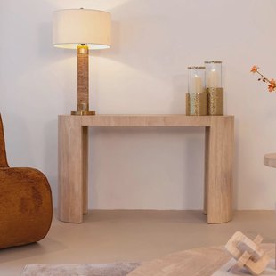 Richmond Ovale Sidetable 'Biltmore' Travertin, 140cm