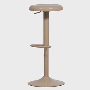 WOOOD Verstelbare Barkruk 'Isaac' kleur Zand (zithoogte 61-81cm)